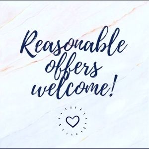 Reasonable offers welcome on items over $15